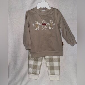 Cozy Gingerbread Kids Set - Beige